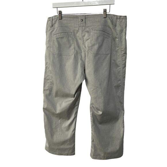 Kuhl Womens 16 Summer Linen Blend Cabo Kapri Lightweight Pants Gray Style 6407 - Picture 2 of 10
